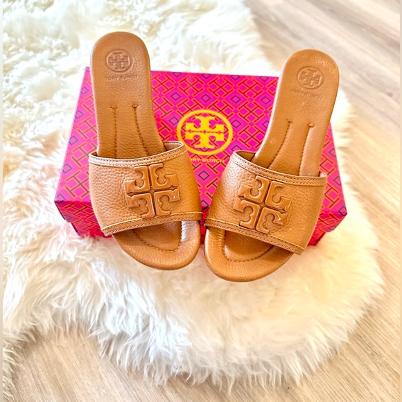 Tory Burch Shoes - Tory Burch Gold Wedge Sandals